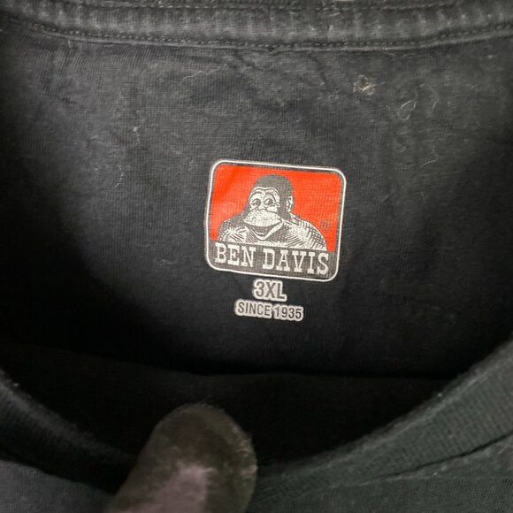 Ben Davis Shirt Men's 3XL Black Pocket T Shirt Heavyweight Cotton - Picture 5 of 8